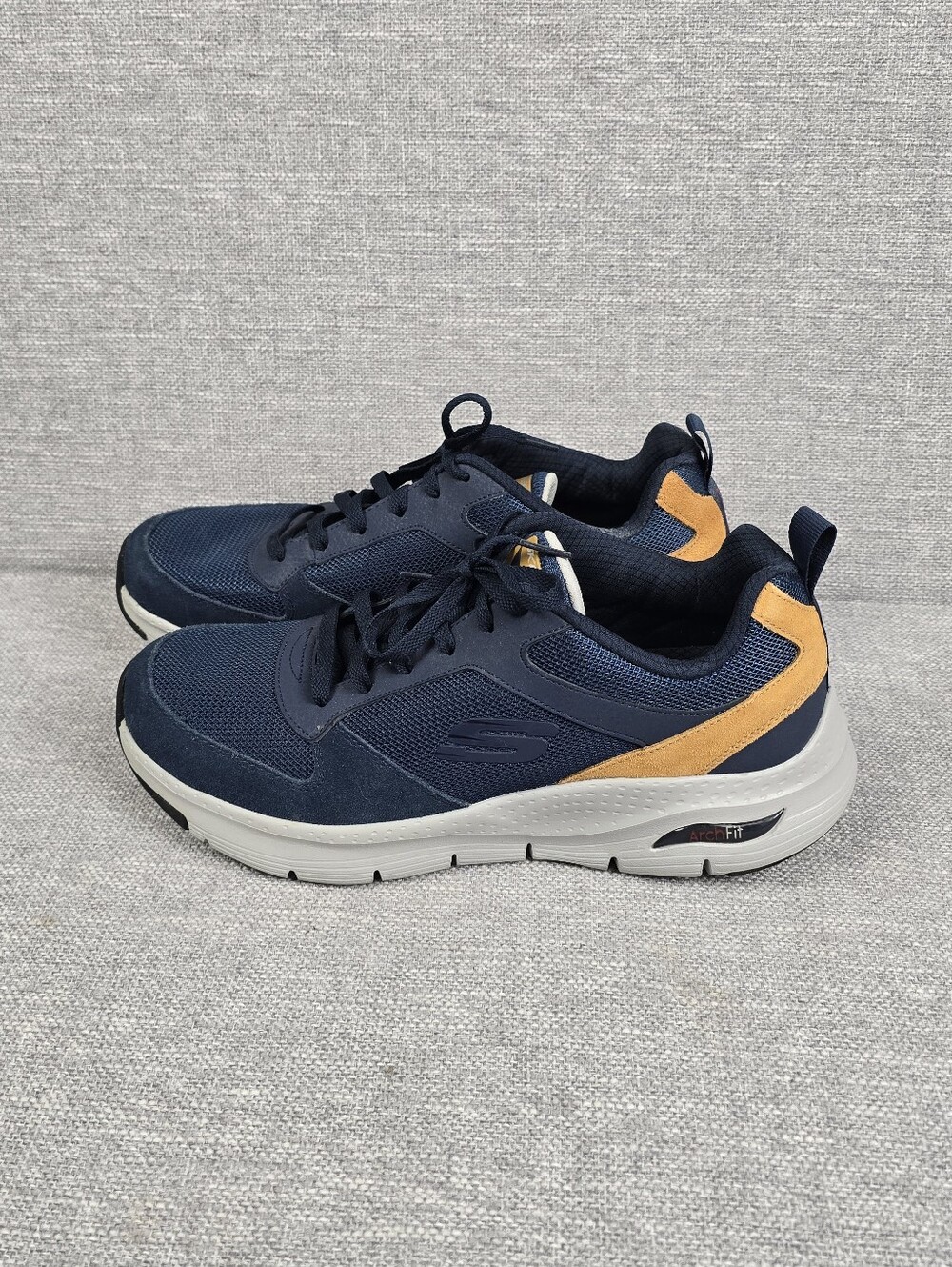 Skechers Arch Fit Servitica Navy Mens Sz 10